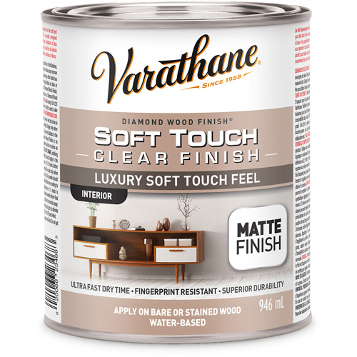Varathane&reg; Diamond Wood Finish&reg; Coating, 946 ml, Clear, Matte Auto-Cam