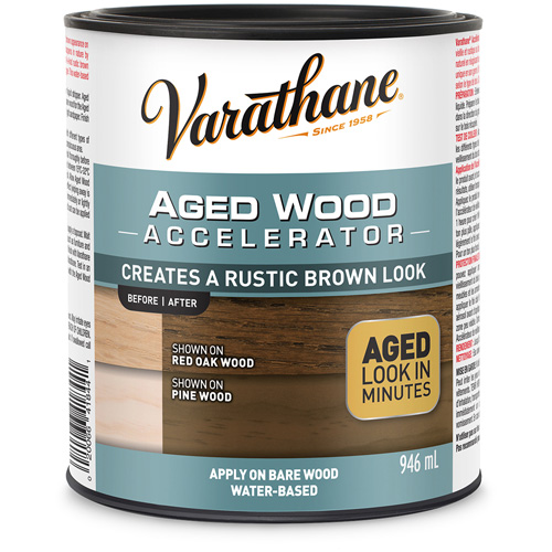 Varathane&reg; Aged Wood Accelerator, 946 ml, Rustic Brown Auto-Cam
