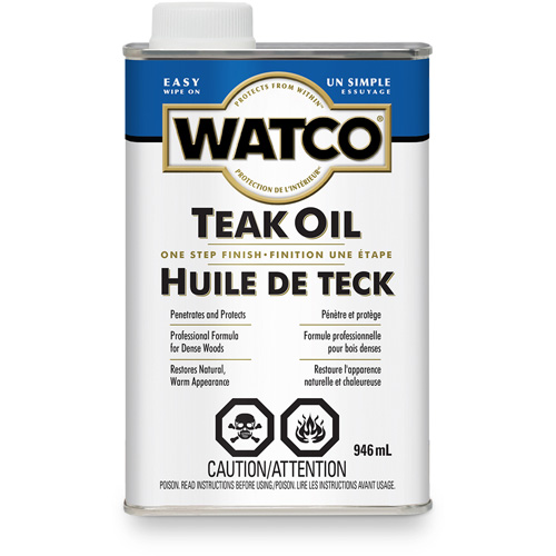 Watco&reg; Teak Oil, 946 ml, Clear, Transparent Auto-Cam