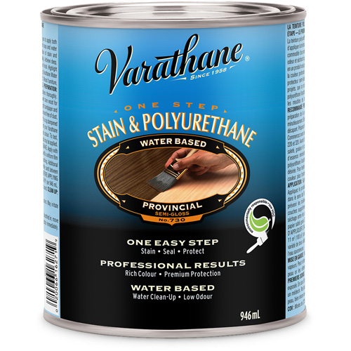 Varathane&reg; One Step Stain & Polyurethane, 946 ml, Provincial Auto-Cam