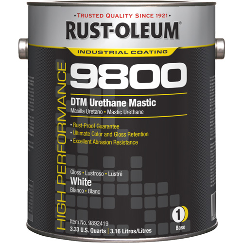 9800 System DTM Urethane Mastic, 1 gal., White, High-Gloss Auto-Cam