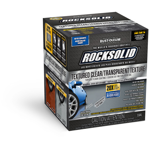 Couche de finition RockSolid, Satin/Textur&eacute;, Transparent Auto-Cam