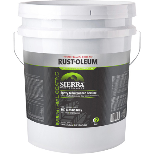 Sierra Performance S40 Floor Coating Base Component, 5 gal., Water-Based, High-Gloss, Grey Auto-Cam
