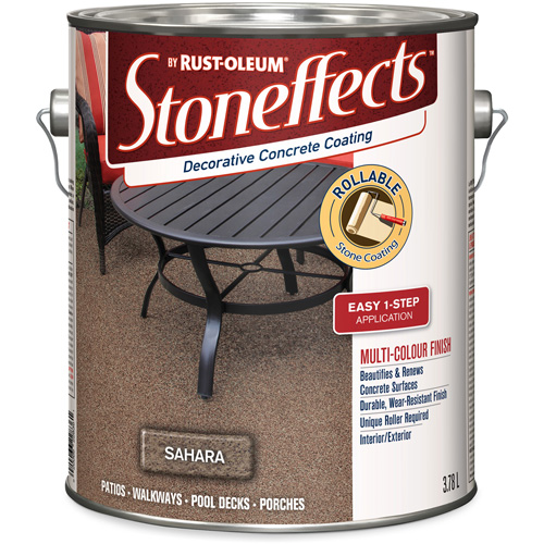 Stoneffects Decorative Concrete Coating, 3.78 L, Textured, Beige Auto-Cam