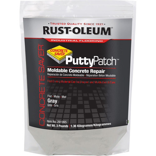 Concrete Saver Putty Patch Patching Material, Bag, Grey Auto-Cam