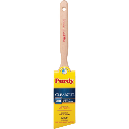 Clearcut&reg; Glide Paint Brush, Poly/Nylon, Wood Handle, 2" Width Auto-Cam