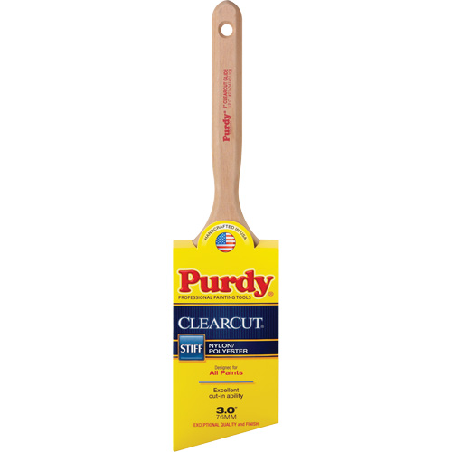 Clearcut&reg; Glide Paint Brush, Poly/Nylon, Wood Handle, 3" Width Auto-Cam