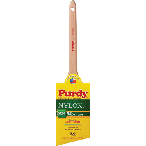 Pinceau Nylox Dale, Nylon, Manche Bois, Largeur de 3" Auto-Cam