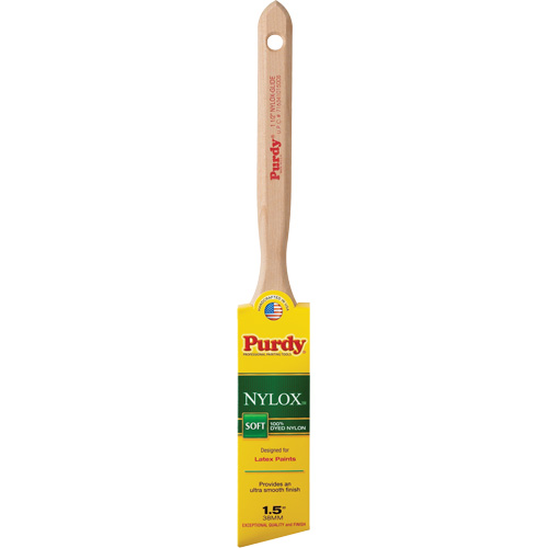Nylox Glide Paint Brush, Nylon, Wood Handle, 1-1/2" Width Auto-Cam