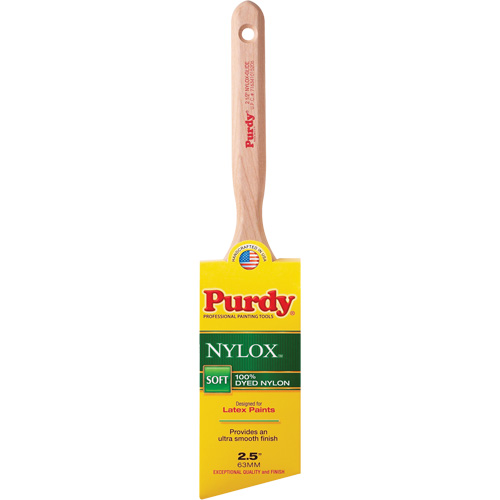 Nylox Glide Paint Brush, Nylon, Wood Handle, 2-1/2" Width Auto-Cam