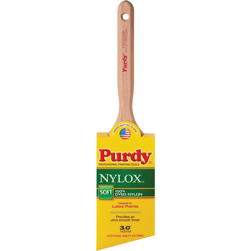 Nylox Glide Paint Brush, Nylon, Wood Handle, 3" Width Auto-Cam