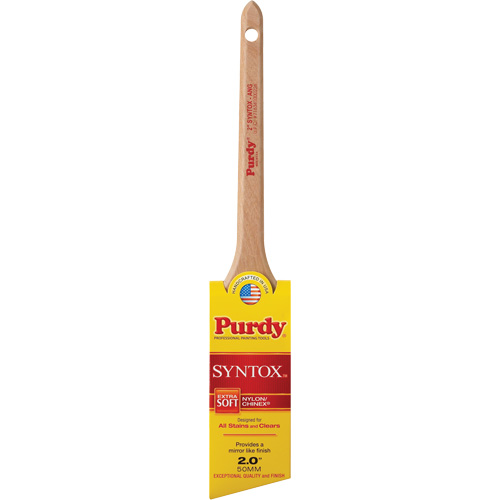 Syntox Angular Brush, Synthetic, Wood Handle, 2" Width Auto-Cam