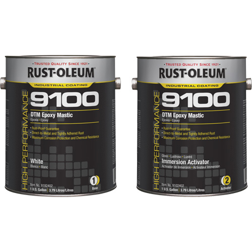 9100 System DTM Epoxy Mastic Base & Activator Kit, White, Gallon Auto-Cam