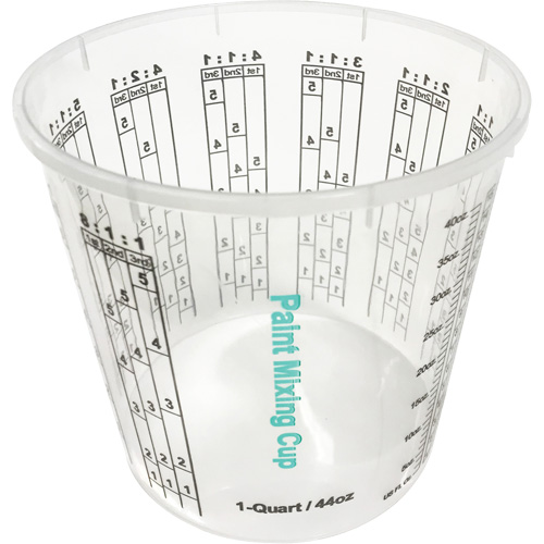 Plastic Paint Mixing Cup, 1.25 Litres Auto-Cam