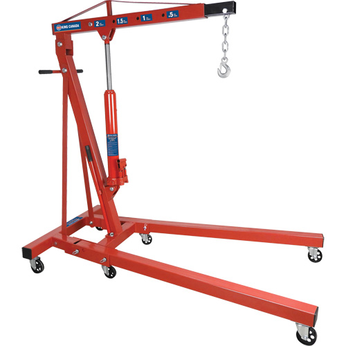 2-Ton Folding Shop Crane, 4000 lbs. (2 tons) Capacity Auto-Cam