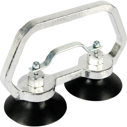 Appareils &agrave; ventouses - Ventouse double industrielle, 30 lb Capacit&eacute;, 3", Barre &agrave; tirer, 7" Longueur de la manche Auto-Cam