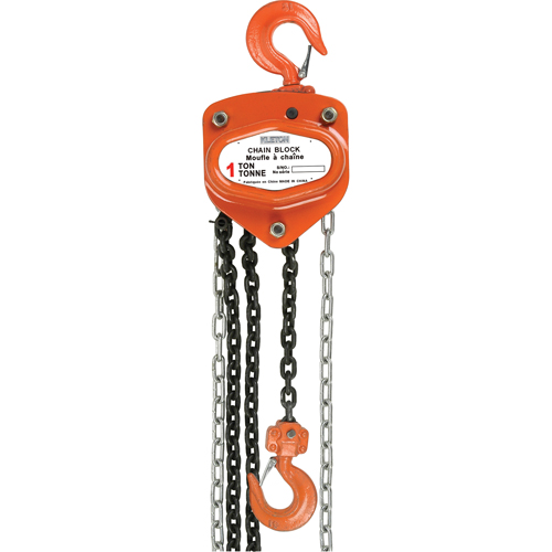 Chain Hoist, 10' Lift, 10000 lbs. Capacity, Alloy Steel Chain Auto-Cam