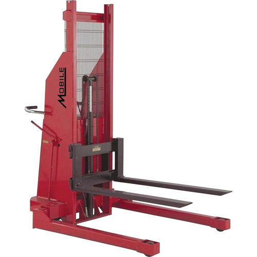 Gerbeur hydraulique, Fonctionnement &eacute;lectrique, Capacit&eacute; 1500 lb, Lev&eacute;e max 60" Auto-Cam