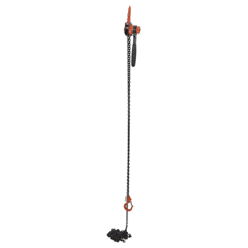 Mini Lever Hoist, 20' Lift, 1000 lbs. (0.5 tons) Capacity, Steel Chain Auto-Cam