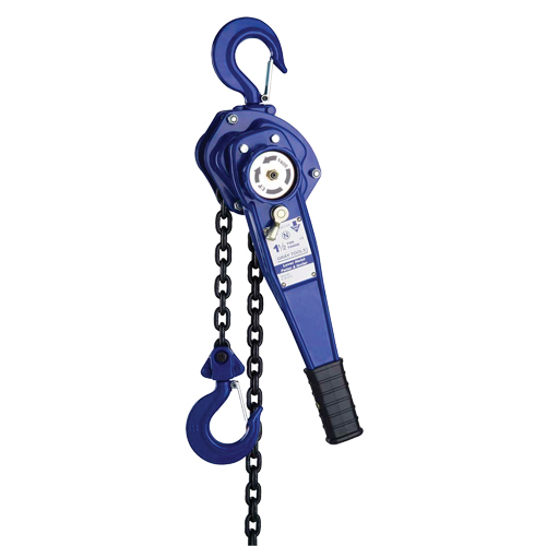 Lever Hoist, 5' Lift, 3000 lbs. (1.5 tons) Capacity, Grade 80 load chain Chain Auto-Cam