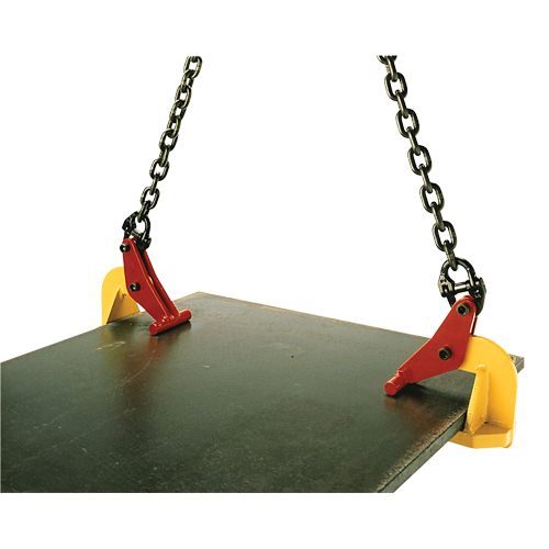 Pince de levage pour plaques horizontales Topal TLH10 0-150, 22000 lb (11 tonnes) max., M&acirc;choires 0" - 5-7/8" Auto-Cam