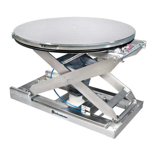 Positionneur pour palette &agrave; nivellement automatique EZ Loader SS - 100% acier inoxydable, 43" lo x 43" la, Capacit&eacute; 4000 lb Auto-Cam