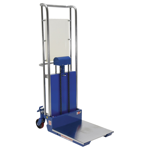 Gerbeur Hefti-Lift, M&eacute;canisme Pompe au pied, Capacit&eacute; de 880 lb, Levage max de 59" Auto-Cam