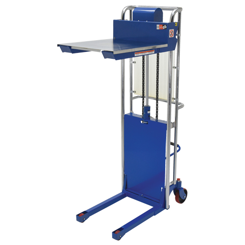 Gerbeur Hefti-Lift, M&eacute;canisme Pompe au pied, Capacit&eacute; de 880 lb, Levage max de 59" Auto-Cam