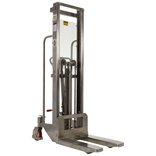 Hefti-Lift Load Stacker, Foot Pump Operated, 880 lbs. Capacity, 59" Max Lift Auto-Cam