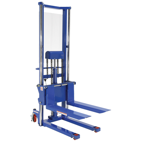 Hefti-Lift Load Stacker, Foot Pump Operated, 1500 lbs. Capacity, 63" Max Lift Auto-Cam
