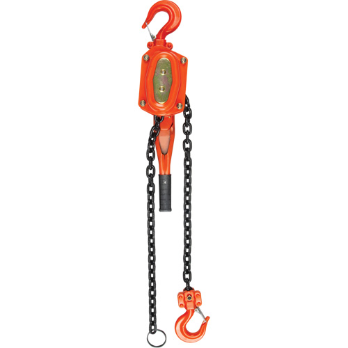 Lever Hoist, 10' Lift, 1500 lbs. (0.75 tons) Capacity, Alloy Steel Chain Auto-Cam