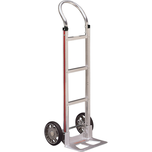 Knocked Down Hand Truck, Continuous Handle, Aluminum, 48" Height, 500 lbs. Capacity Auto-Cam