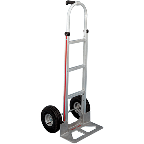Knocked Down Hand Truck, Single Grip Handle, Aluminum, 52" Height, 500 lbs. Capacity Auto-Cam