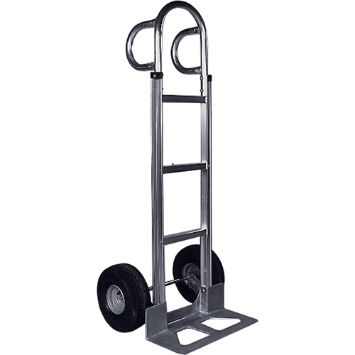 Knocked Down Hand Truck, P-Handle Handle, Aluminum, 52" Height, 500 lbs. Capacity Auto-Cam