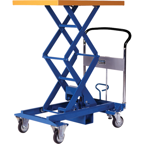 Dandy Lift Scissor Lift Table, 34-4/5" L x 23-3/5" W, Steel, 770 lbs. Capacity Auto-Cam