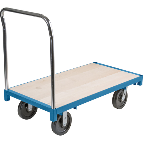 Heavy-Duty Platform Truck, 60" L x 30" W, 2500 lbs. Capacity, Nylon Casters Auto-Cam