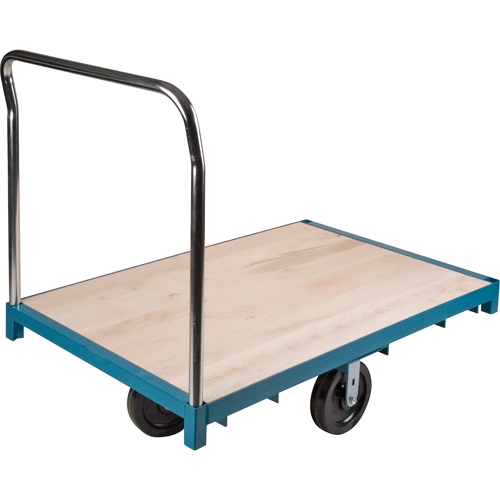 Heavy-Duty Platform Truck, 60" L x 30" W, 2500 lbs. Capacity, Nylon Casters Auto-Cam