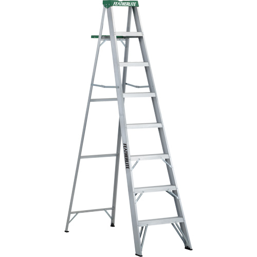 Commercial Duty Stepladders (2400 Series), 8', Aluminum, 225 lbs. Capacity, Type 2 Auto-Cam