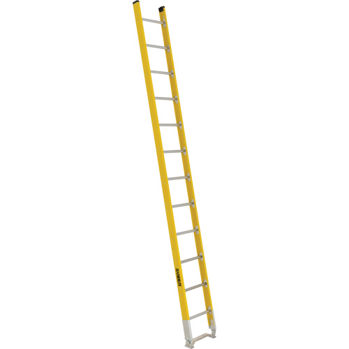 Single Section Straight Ladder - 6100 Series, 12', Fibreglass, 375 lbs., CSA Grade 1AA Auto-Cam