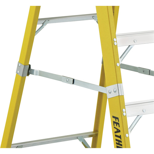Industrial Heavy-Duty Platform Stepladders (6500 Series), 6', 300 lbs. Cap. Auto-Cam