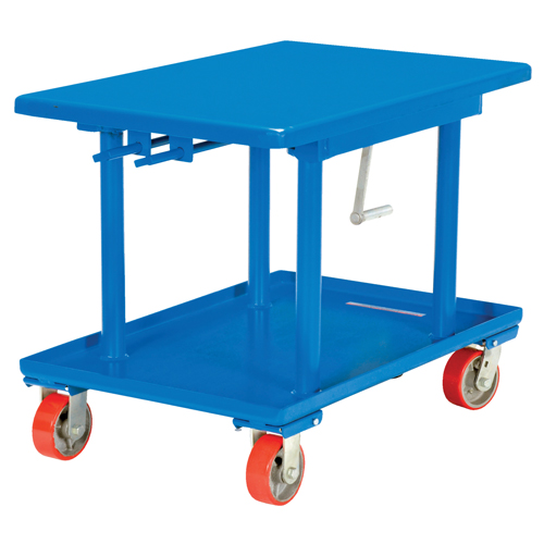 Hydraulic Lift Table, 24" L x 36" W, Steel, 2000 lbs. Capacity Auto-Cam