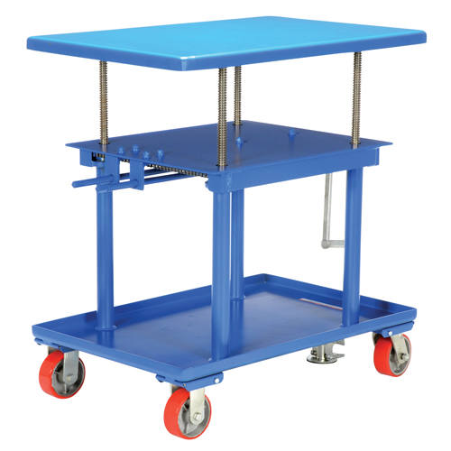Hydraulic Lift Table, 24" L x 36" W, Steel, 2000 lbs. Capacity Auto-Cam