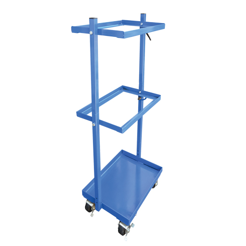 Stock Cart, Steel, 30-11/16" W x 19-1/4" D, 3 Shelves, 300 lbs. Capacity Auto-Cam