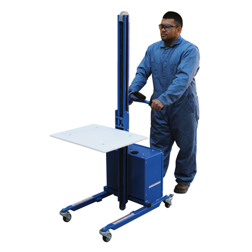 Quick Lift Platform Stacker, Electric Operated, 175 lbs. Capacity, 57" Max Lift Auto-Cam