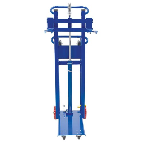 Platform Lift Stacker, Foot Pump Operated, 750 lbs. Capacity, 52" Max Lift Auto-Cam
