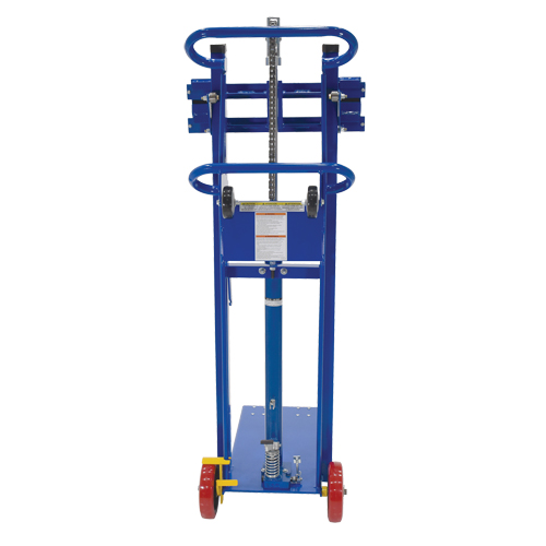 Platform Lift Stacker, Foot Pump Operated, 750 lbs. Capacity, 52" Max Lift Auto-Cam