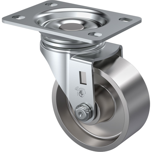 Light-Duty Caster, Swivel, 3" (76 mm), Steel, 250 lbs. (113 kg.) Auto-Cam