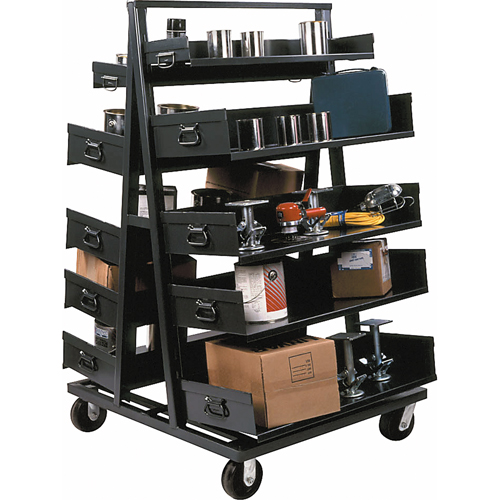 Chariots Adjust-A-Tray, 30" x 38" x 64", Capacit&eacute; 2500 lb Auto-Cam