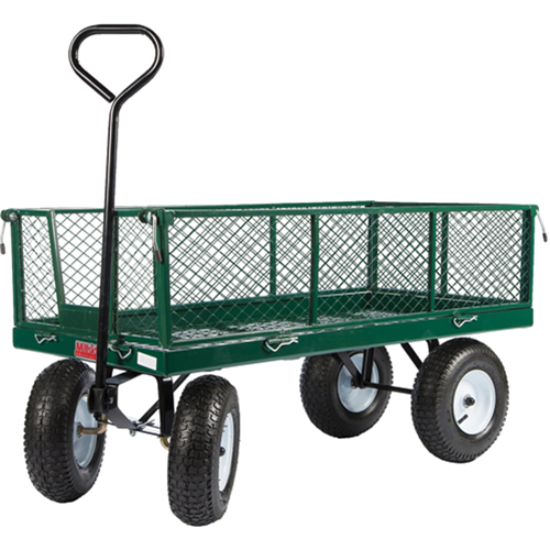 Wagons With Fold-Down Racks, 24" W x 48" L, 800 lbs. Capacity Auto-Cam