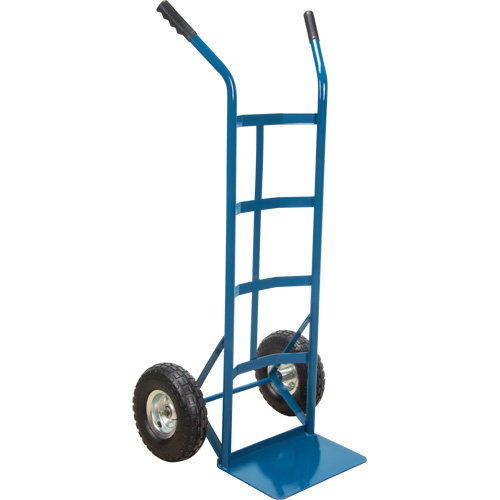 All-Welded Hand Truck, Dual Handle, Steel, 46" Height, 600 lbs. Capacity Auto-Cam
